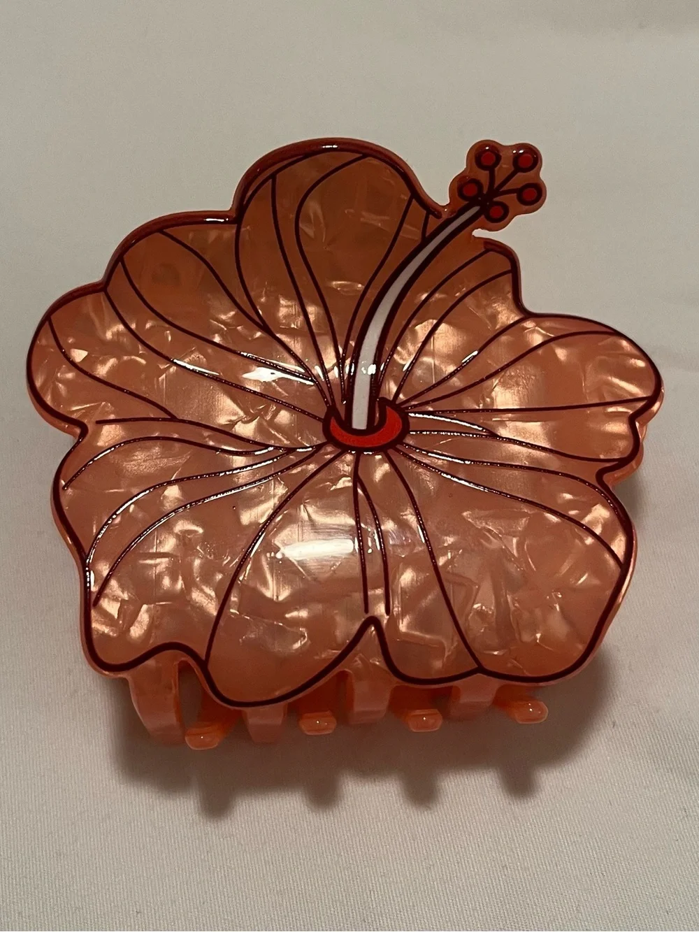 Hibiscus Flower Hair Claw Clip